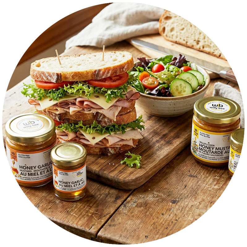 Honey mustards, Linden's Gourmet, wildflower nectar, local beekeeper, Whitevale, Durham, Pickering
