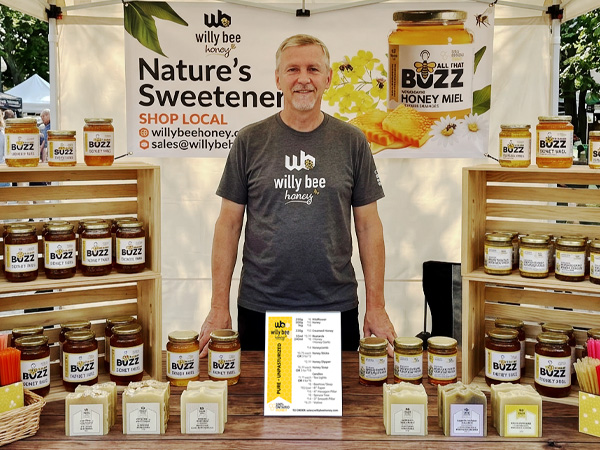 Willy Bee Online Shop, Withrow Farmers’ Market, Main Street Markham Market, Linden’s Gourmet, Markham, Durham, York, Pickering region apiaries